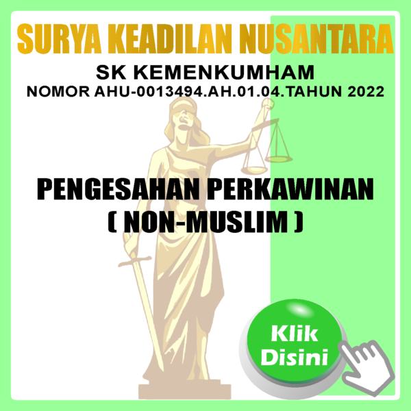 Pengesahan Perkawinan (Non-Muslim)